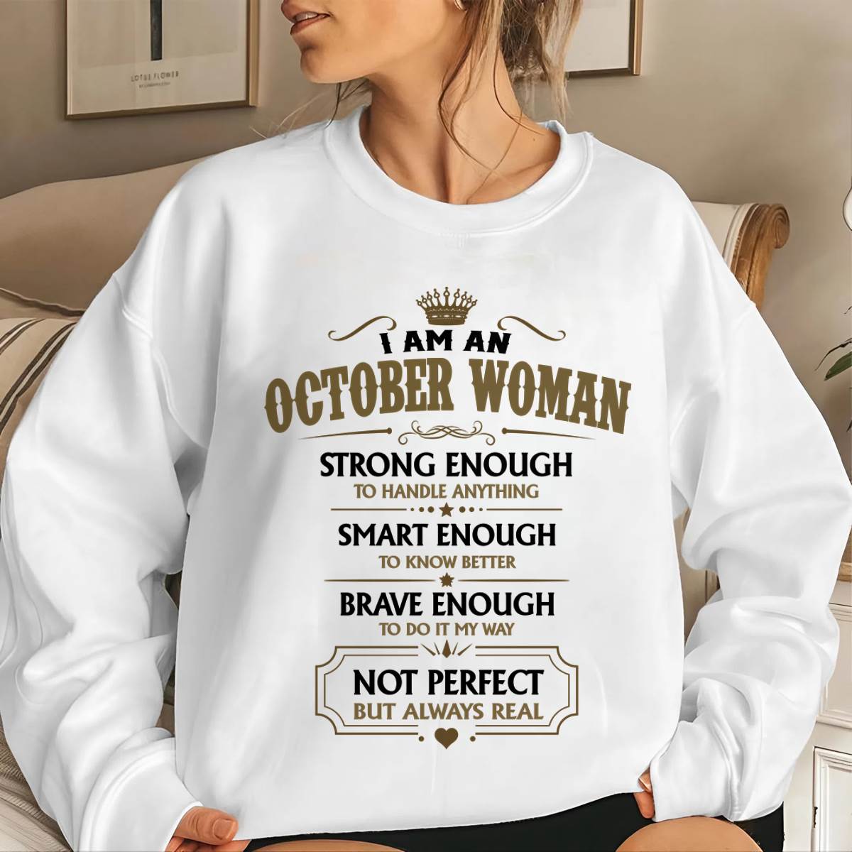 OCTOBER WOMAN – BOLD STRONG REAL - FOR WOMEN - TLEE10 (SKU2605-90-10)