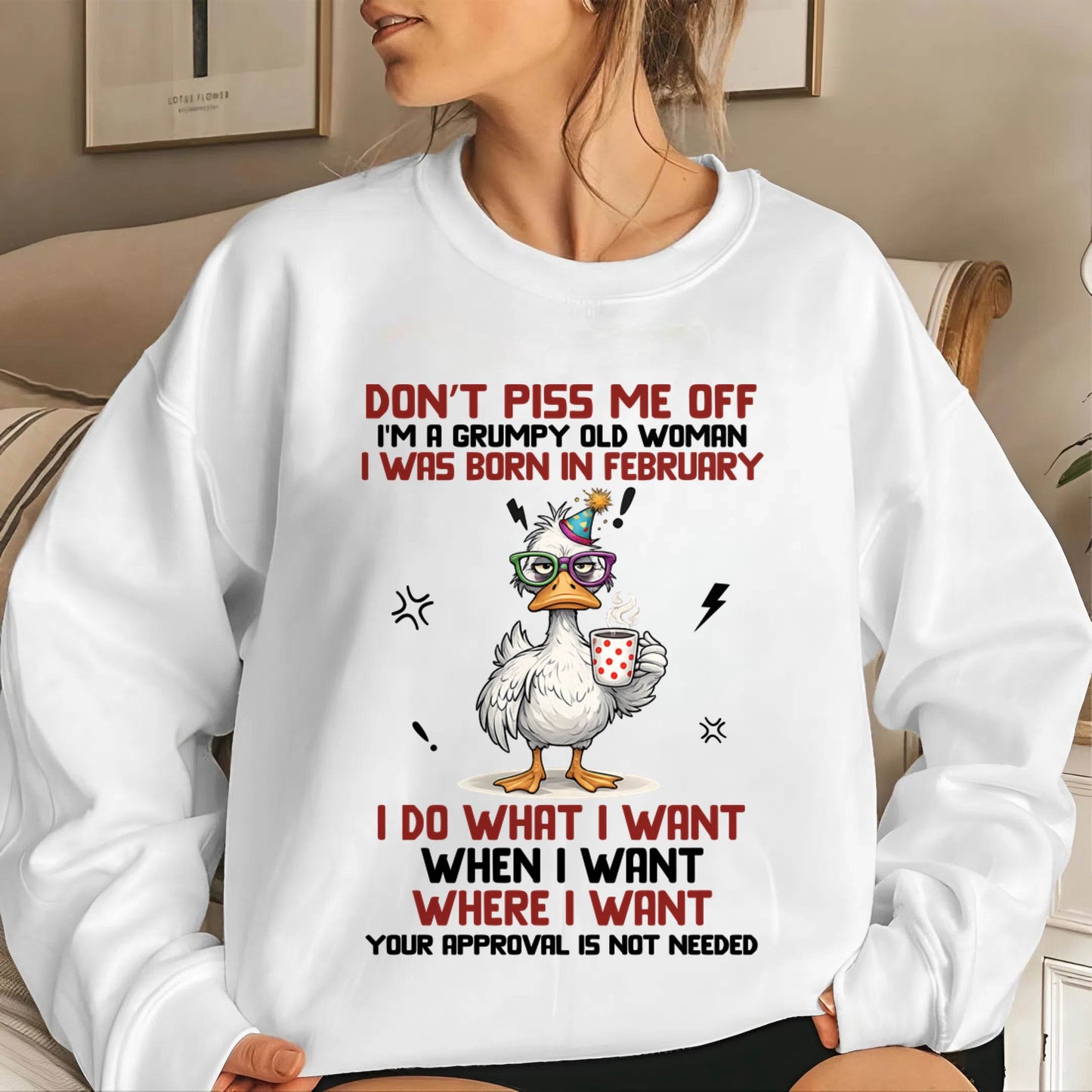 FEBRUARY BORN – FEISTY WOMAN, DON’T TEST ME, I LIVE MY WAY - FOR WOMEN - TLEE02 (SKU2603-333-02)