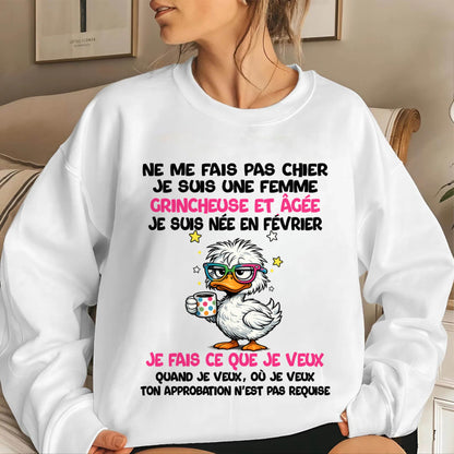 JE SUIS UNE FILLE DE FÉVRIER - POUR FEMME - TLEE02 (SKU2604-117-02)