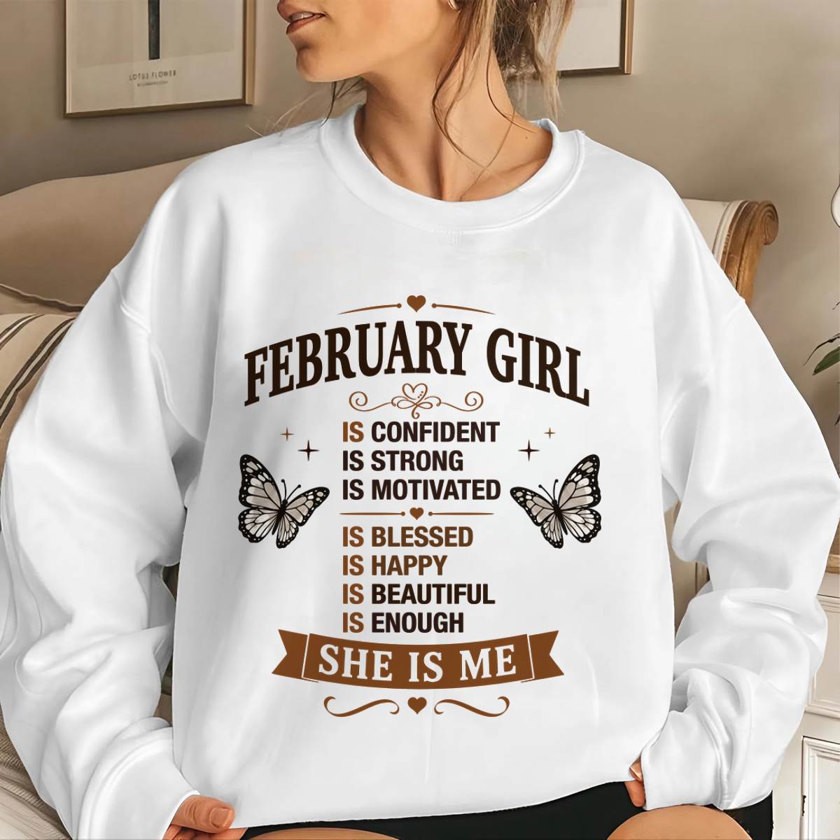 FEBRUARY GIRL – FAITH, STRENGTH & BEAUTY - FOR WOMEN - TLEE02 (SKU2605-378-02)