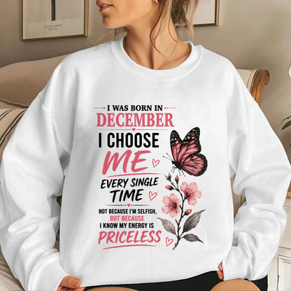 DECEMBER QUEEN – I CHOOSE ME EVERY SINGLE TIME - FOR WOMEN - TLEE12 (SKU2606-02-12)