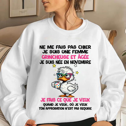 JE SUIS UNE FILLE DE NOVEMBRE - POUR FEMME - TLEE11 (SKU2604-117-11)