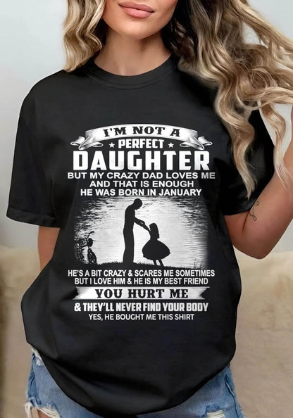 DAD BORN IN JANUARY AND DAUGHTER BEST FRIENDS - FROM DAD - TLEE01 (SKU2605-166-01)