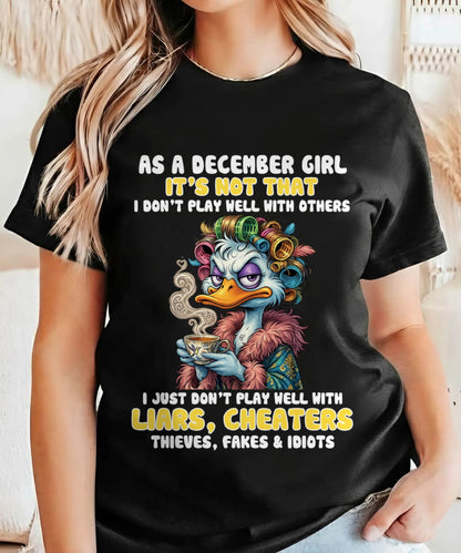 AS A DECEMBER GIRL, I PLAY NICE BUT SELECTIVELY - FOR WOMEN - TLEE12 (SKU2604-29-12)
