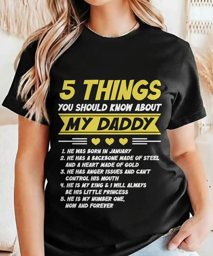 JANUARY - 5 THINGS YOU SHOULD KNOW ABOUT MY DADDY - FROM DAD - TLEE01 (SKU2606-53-01)