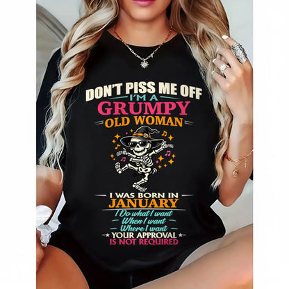 JANUARY - SASSY INDEPENDENT WOMAN FUNNY QUOTE - FOR WOMEN - TLEE01 (SKU2603-70-01)