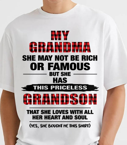 GRANDMA LOVES ME – PRICELESS GRANDSON GIFT- FROM GRANDMA - TLEE00 (SKU2604-260-00)