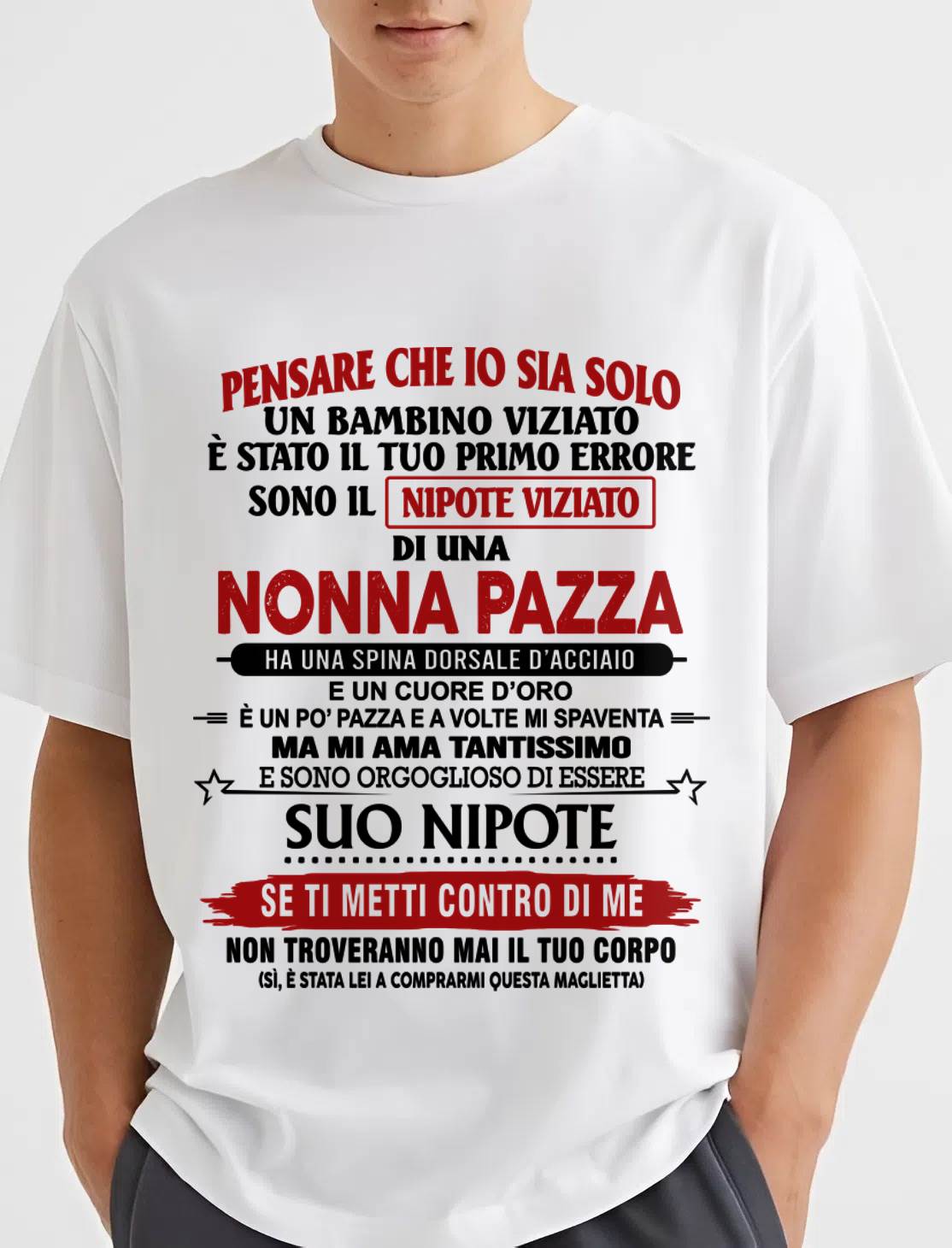 NONNA PAZZA – NIPOTE VIZIATO - DALLA NONNA - TLEE00 (SKU2605-334-00)