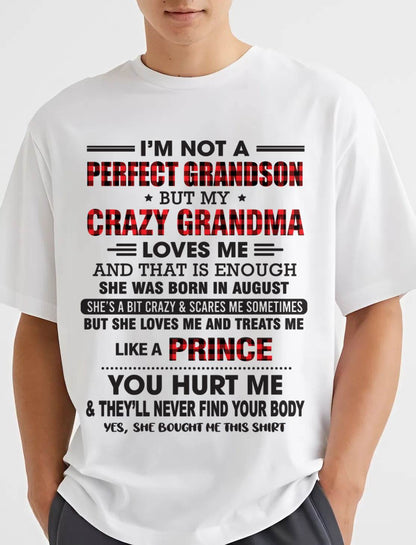 AUGUST - PROUD GRANDSON OF A CRAZY GRANDMA - FROM GRANDMA - TLEE08 (SKU2603-71-08)