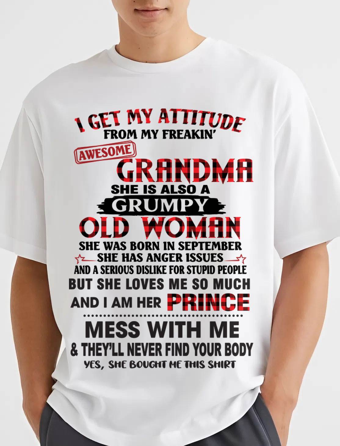 SEPTEMBER - I GET MY ATTITUDE FROM MY FREAKIN’ AWESOME GRANDMA - FROM GRANDMA - TLEE09 (SKU2603-157-09)