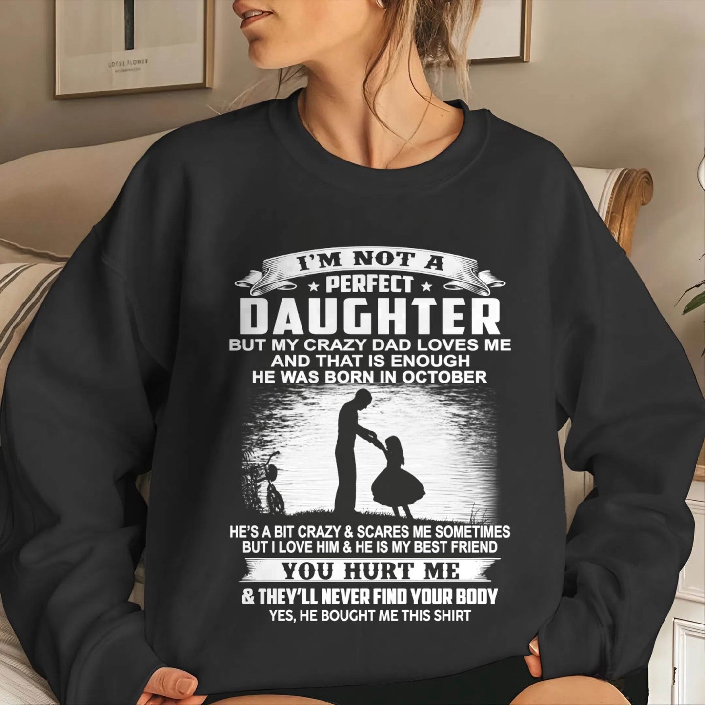 DAD BORN IN OCTOBER AND DAUGHTER BEST FRIENDS - FROM DAD - TLEE10 (SKU2605-166-10)