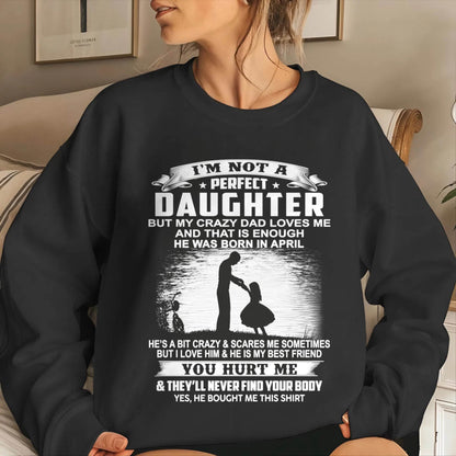 DAD BORN IN APRIL AND DAUGHTER BEST FRIENDS - FROM DAD - TLEE04 (SKU2605-166-04)