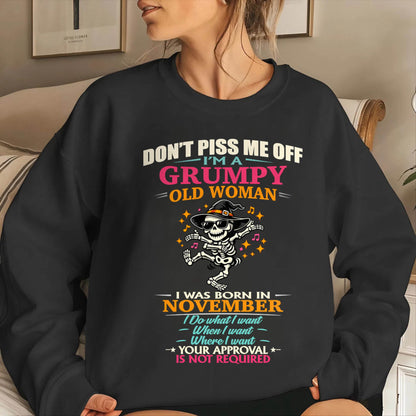 NOVEMBER - SASSY INDEPENDENT WOMAN FUNNY QUOTE - FOR WOMEN - TLEE11 (SKU2603-70-11)