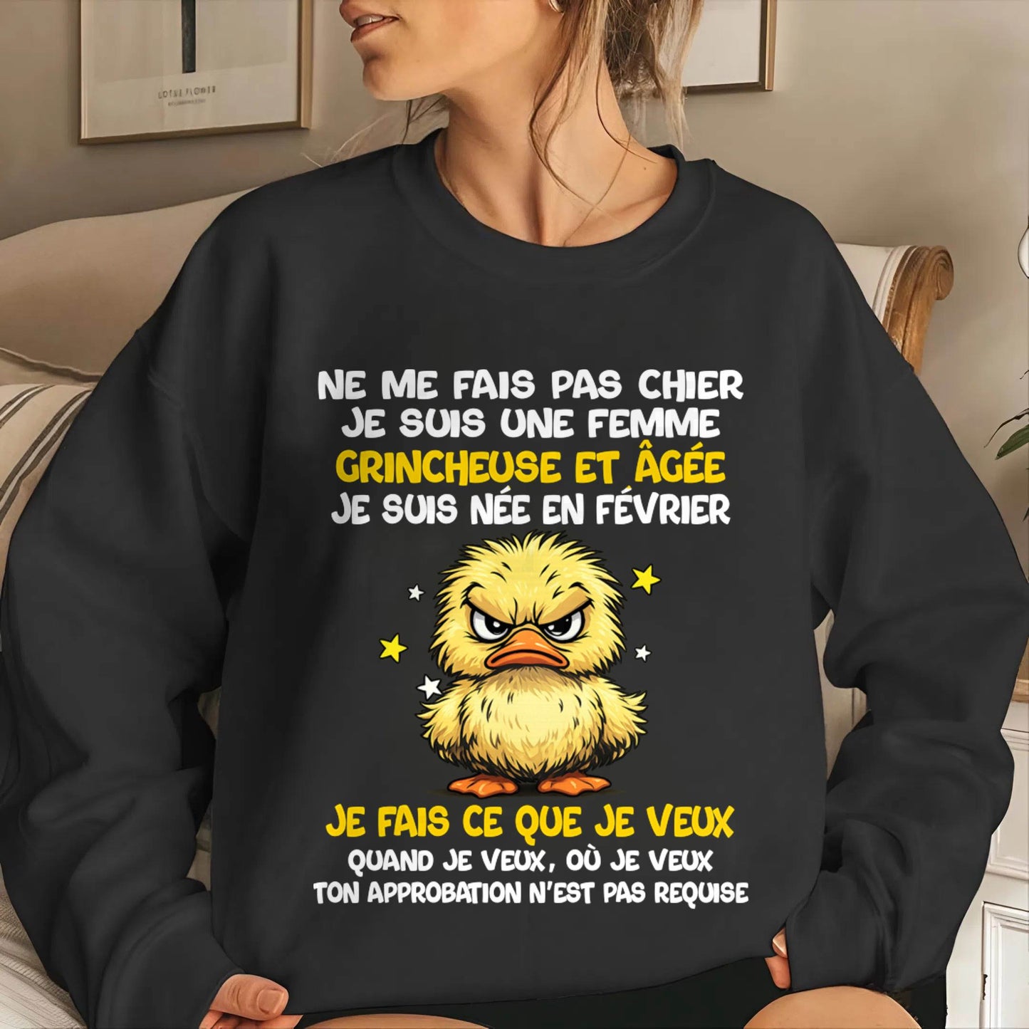 JE SUIS UNE FILLE DE FÉVRIER - POUR FEMME - TLEE02 (SKU2604-119-02)