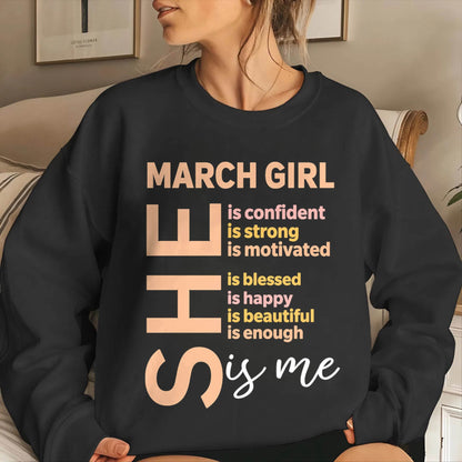 MARCH GIRL - SELF LOVE TYPOGRAPHY - FOR WOMEN - TLEE03 (SKU2606-255-03)