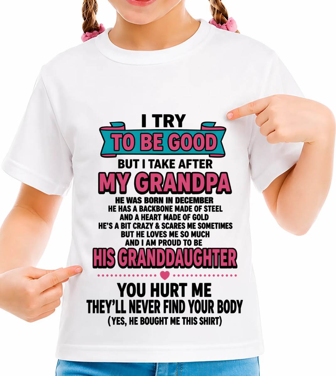 DECEMBER - I TRY TO BE GOOD BUT I TAKE AFTER MY GRANDPA - FROM GRANDPA - TLEE12 (SKU2606-212-12)