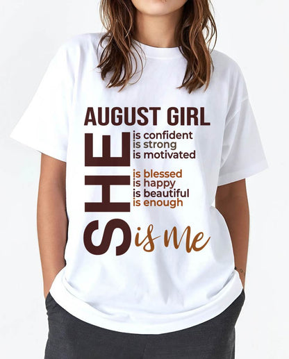 AUGUST BORN GIRL – CONFIDENT & STRONG - FOR WOMEN - TLEE08 (SKU2605-04-08)