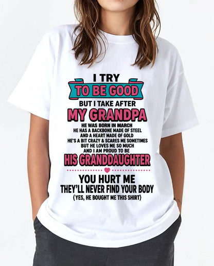 MARCH - I TRY TO BE GOOD BUT I TAKE AFTER MY GRANDPA - FROM GRANDPA - TLEE03 (SKU2606-212-03)