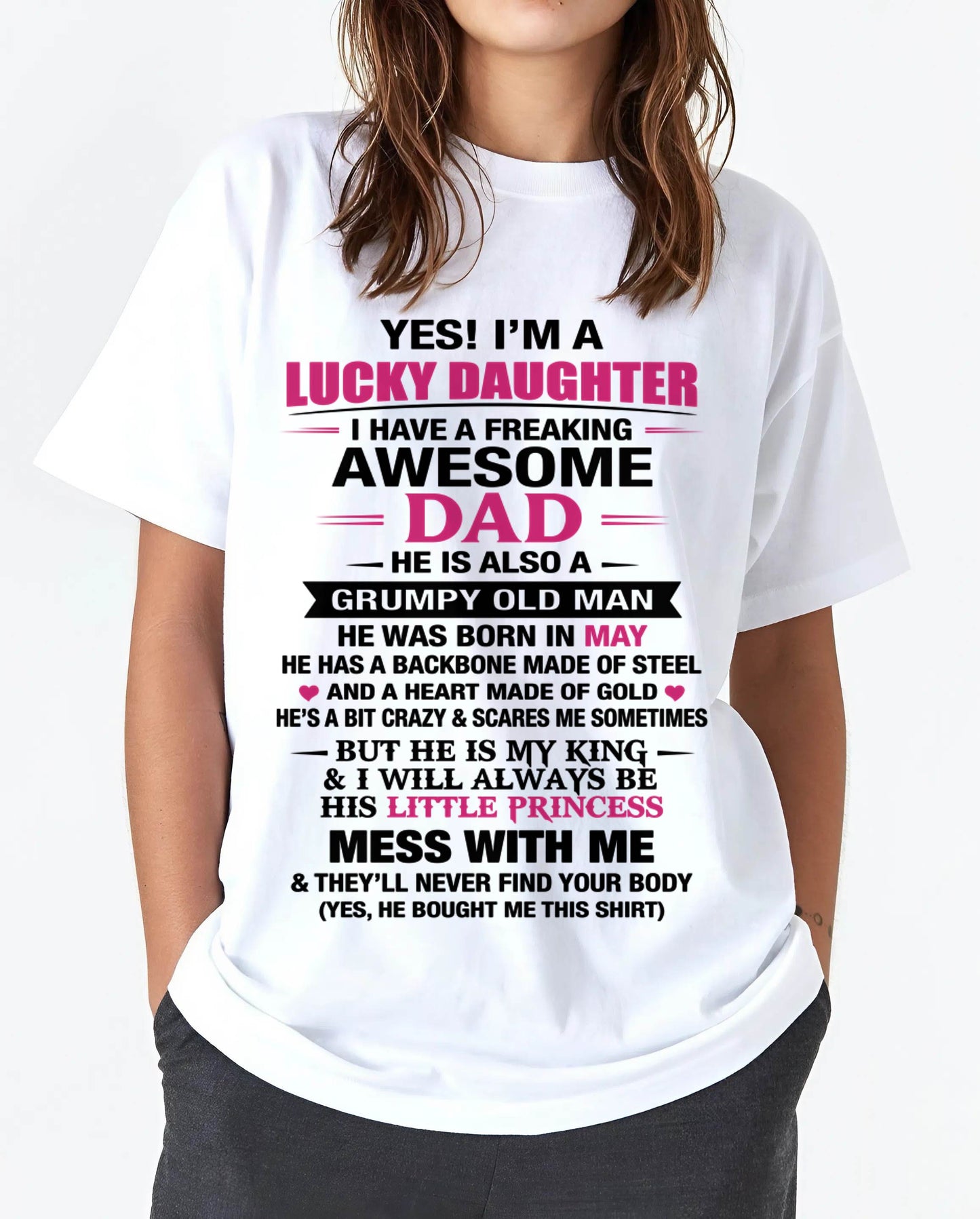 MAY - A LUCKY DAUGHTER – DADDY’S LITTLE PRINCESS - FROM DAD - TLEE05 (SKU2604-16-05)