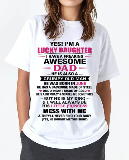 JUNE - A LUCKY DAUGHTER – DADDY’S LITTLE PRINCESS - FROM DAD - TLEE06 (SKU2604-16-06)