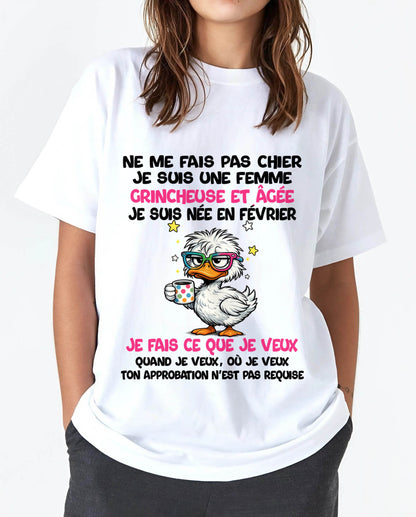 JE SUIS UNE FILLE DE FÉVRIER - POUR FEMME - TLEE02 (SKU2604-117-02)