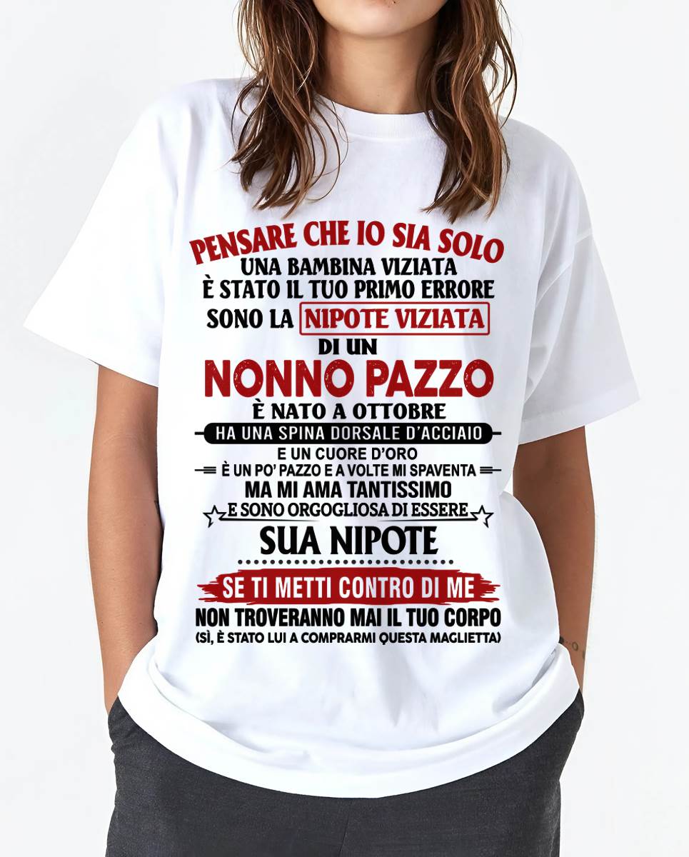 NONNO PAZZO NATO A OTTOBRE - DAL NONNO - TLEE10 (SKU2605-333-10)