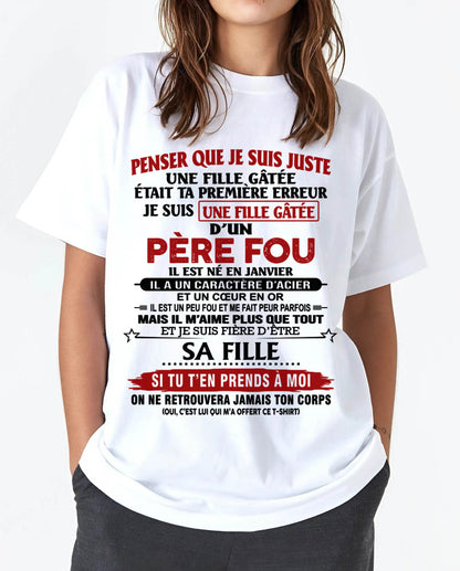 JANVIER / PAPA FOU, FILLE GÂTÉE - CADEAU DE PAPA - TLEE01 (SKU2605-354-01)