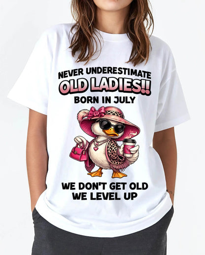 JULY LADIES – WE DON’T GET OLD, WE LEVEL UP - FOR WOMEN - TLEE07 (SKU2604-35-07)