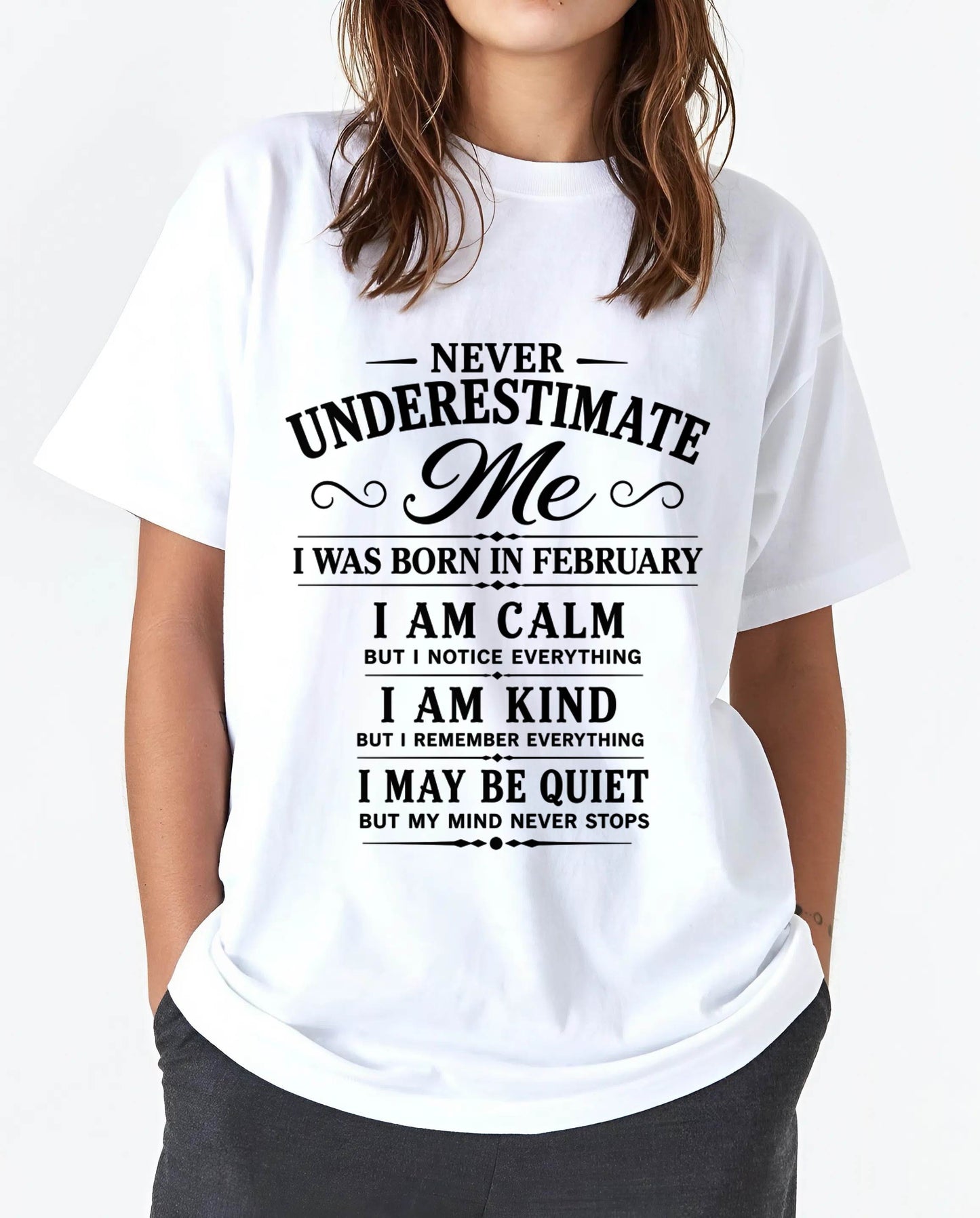 FEBRUARY GIRL : CALM, KIND, UNFORGETTABLE - FOR WOMEN - TLEE02 (SKU2606-139-02)