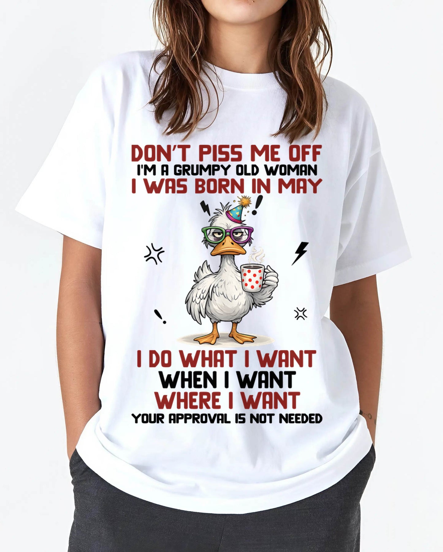 MAY BORN – FEISTY WOMAN, DON’T TEST ME, I LIVE MY WAY - FOR WOMEN - TLEE05 (SKU2603-333-05)