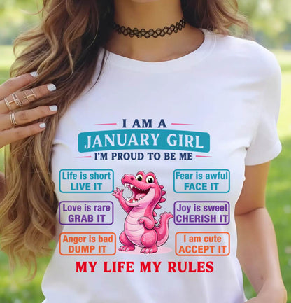 JANUARY GIRL – MY LIFE MY RULES - FOR WOMEN - TLEE01 (SKU2604-245-01)