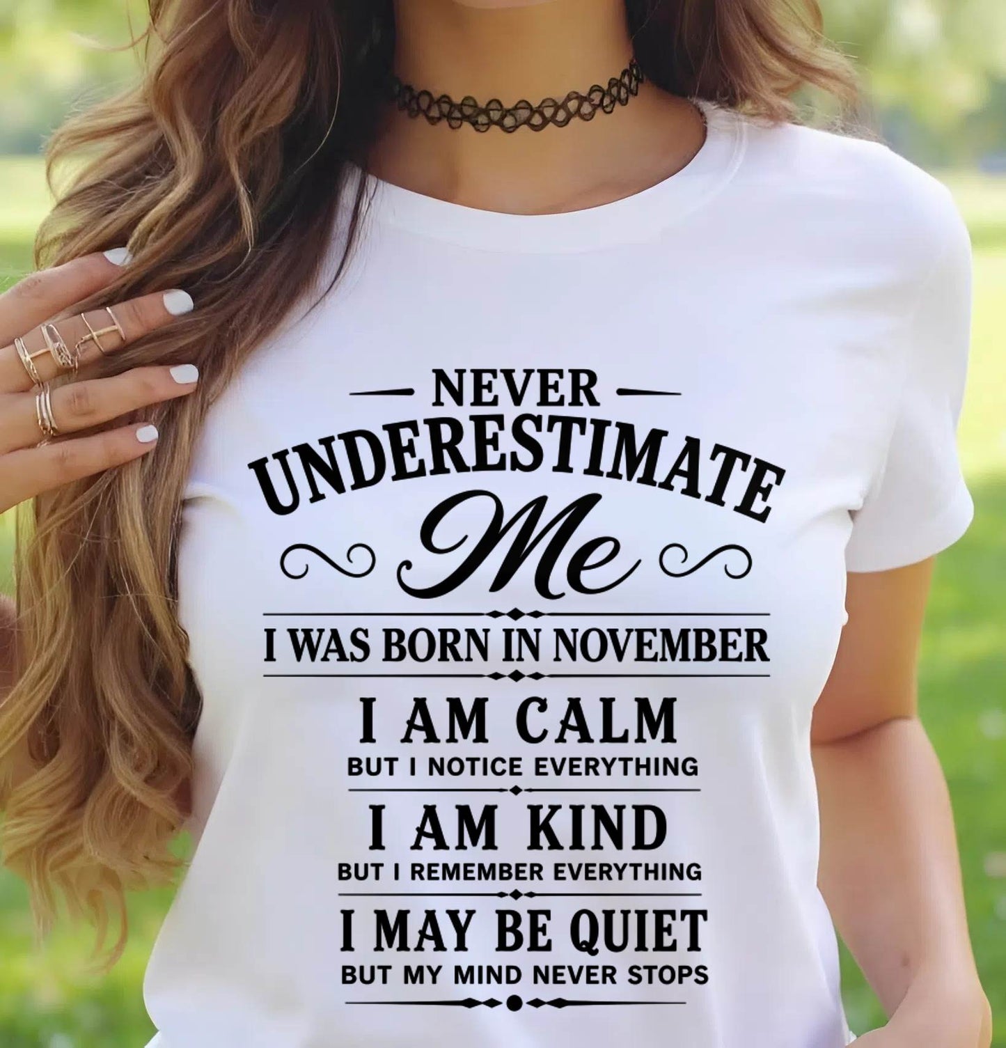 NOVEMBER GIRL : CALM, KIND, UNFORGETTABLE - FOR WOMEN - TLEE11 (SKU2606-139-11)
