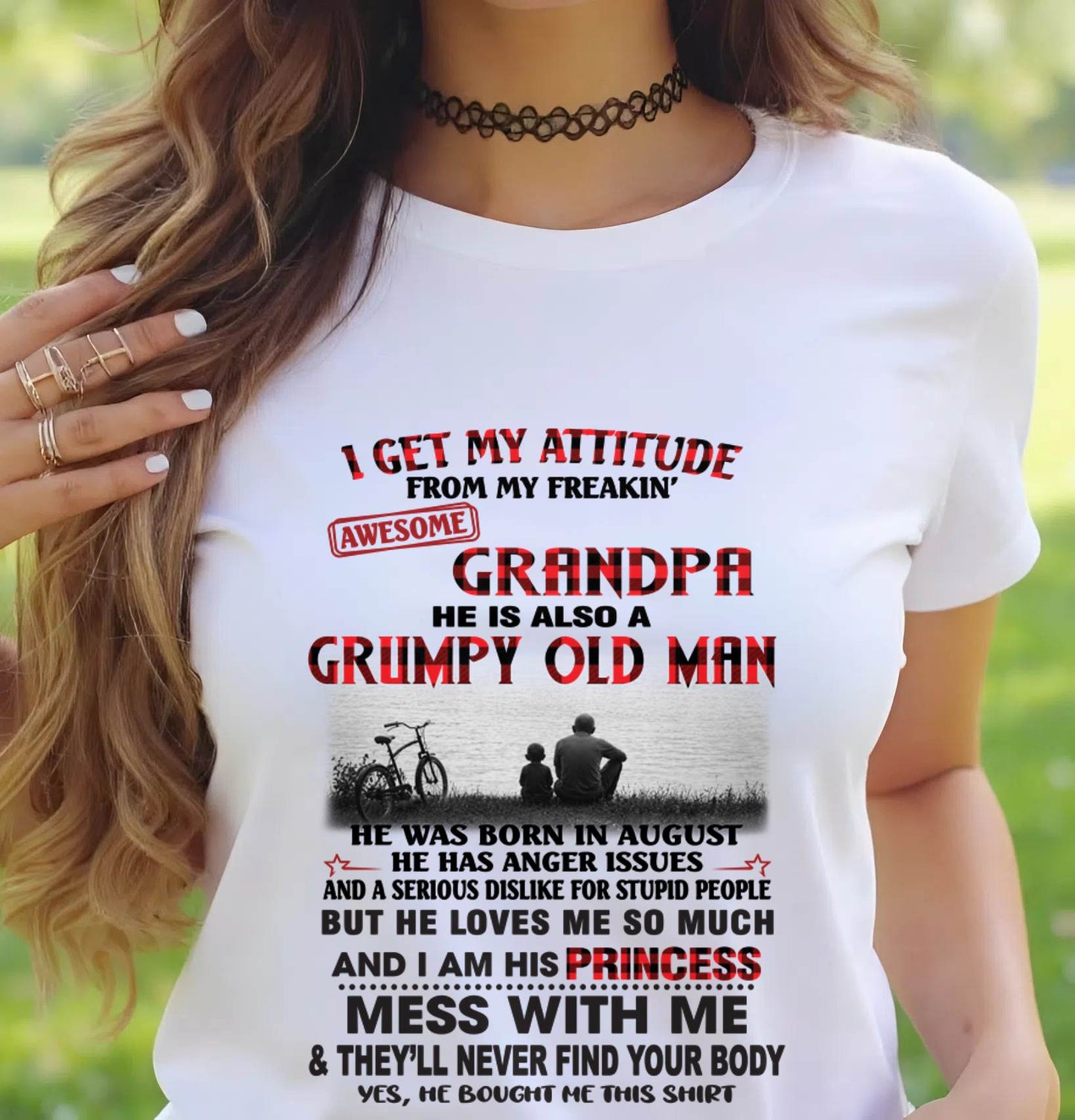 AUGUST GRANDPA - GRUMPY • AWESOME • PROTECTIVE - FROM GRANDPA - TLEE08 (SKU2605-176-08)