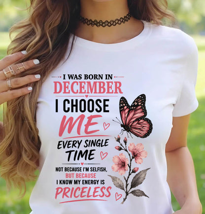 DECEMBER QUEEN – I CHOOSE ME EVERY SINGLE TIME - FOR WOMEN - TLEE12 (SKU2606-02-12)