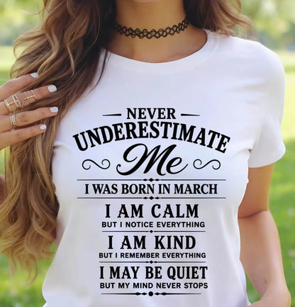 MARCH GIRL : CALM, KIND, UNFORGETTABLE - FOR WOMEN - TLEE03 (SKU2606-139-03)