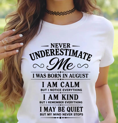 AUGUST GIRL : CALM, KIND, UNFORGETTABLE - FOR WOMEN - TLEE08 (SKU2606-139-08)