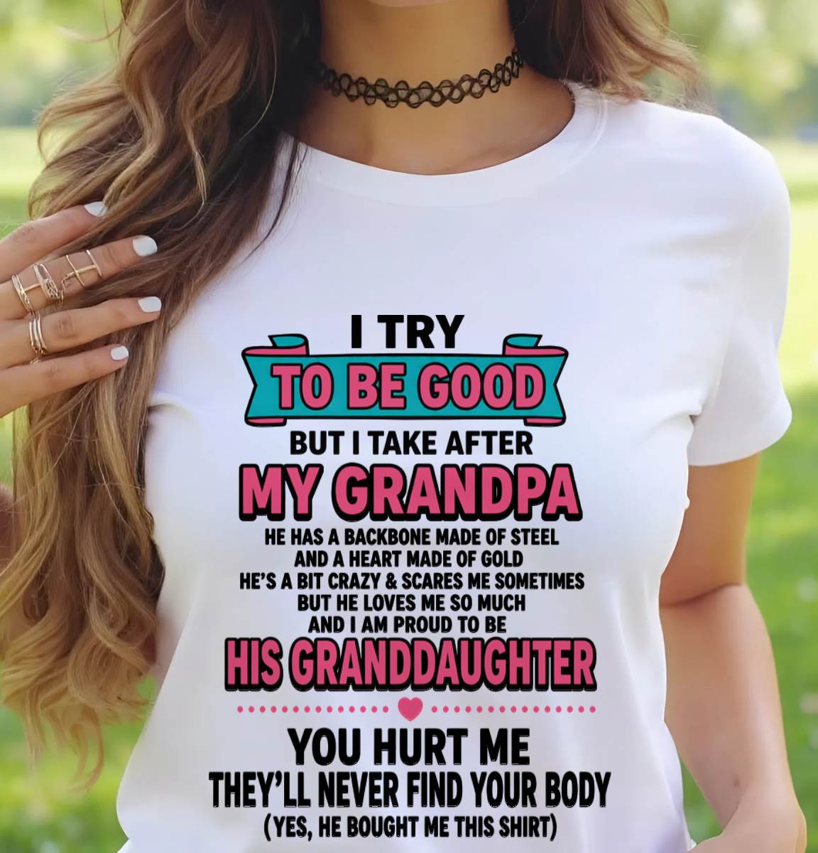 I TRY TO BE GOOD BUT I TAKE AFTER MY GRANDPA - FROM GRANDPA - TLEE00 (SKU2606-212-00)