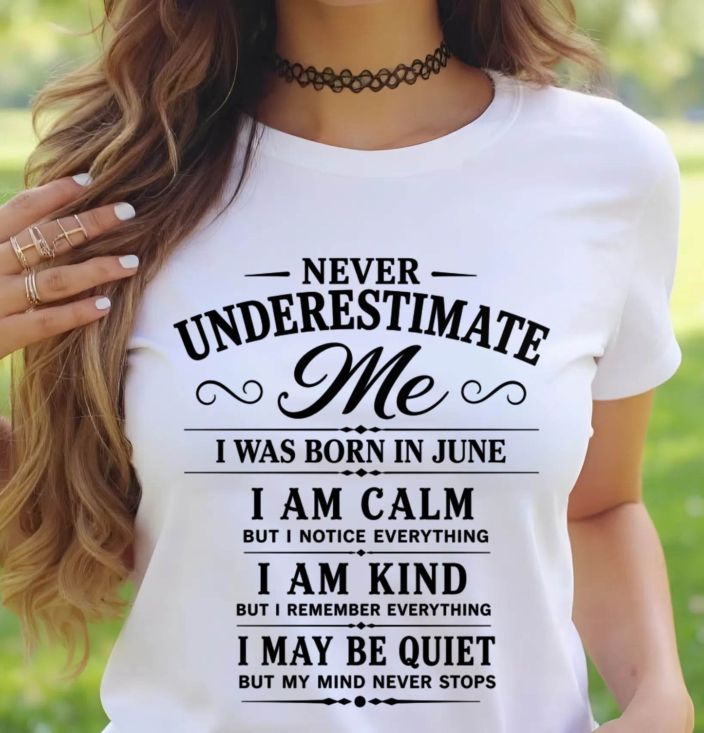 JUNE GIRL : CALM, KIND, UNFORGETTABLE - FOR WOMEN - TLEE06 (SKU2606-139-06)