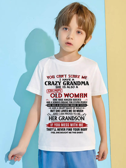 YOU CAN'T SCARE ME I HAVE A CRAZY GRANDMA SHE IS ALSO A GRUMPY OLD WOMAN - FROM GRANDMA - TLEE00 (SKU2603-54-00)
