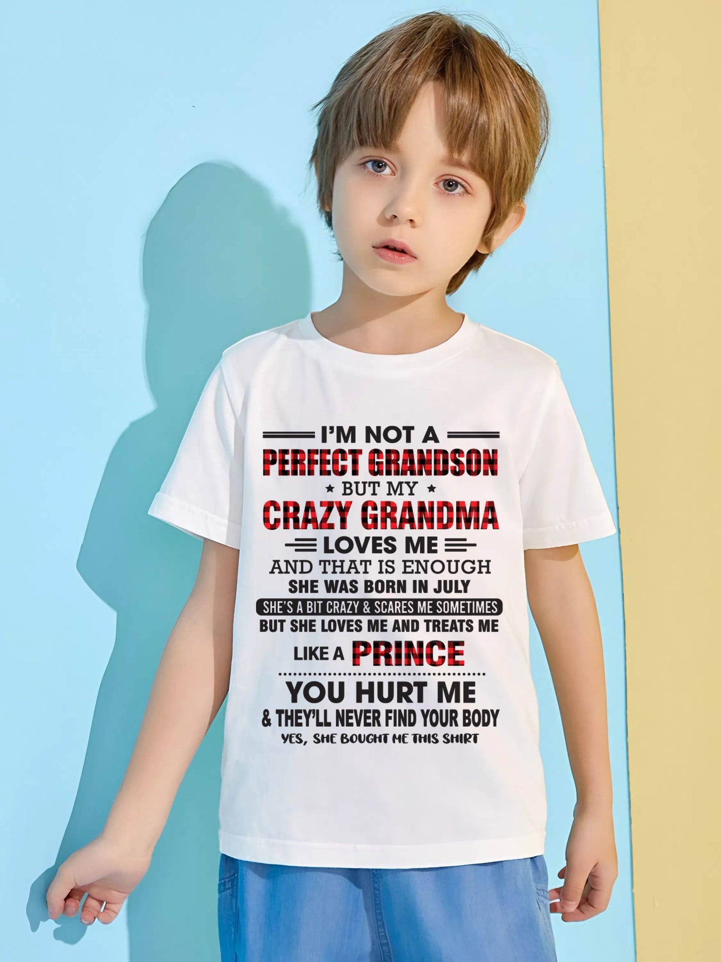 JULY - PROUD GRANDSON OF A CRAZY GRANDMA - FROM GRANDMA - TLEE07 (SKU2603-71-07)