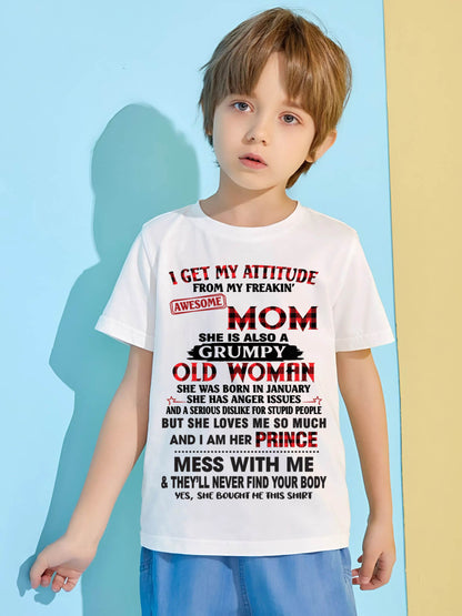 JANUARY - I GET MY ATTITUDE FROM MY FREAKIN' AWESOME MOM - FROM MOM - TLEE01 (SKU2603-156-01)