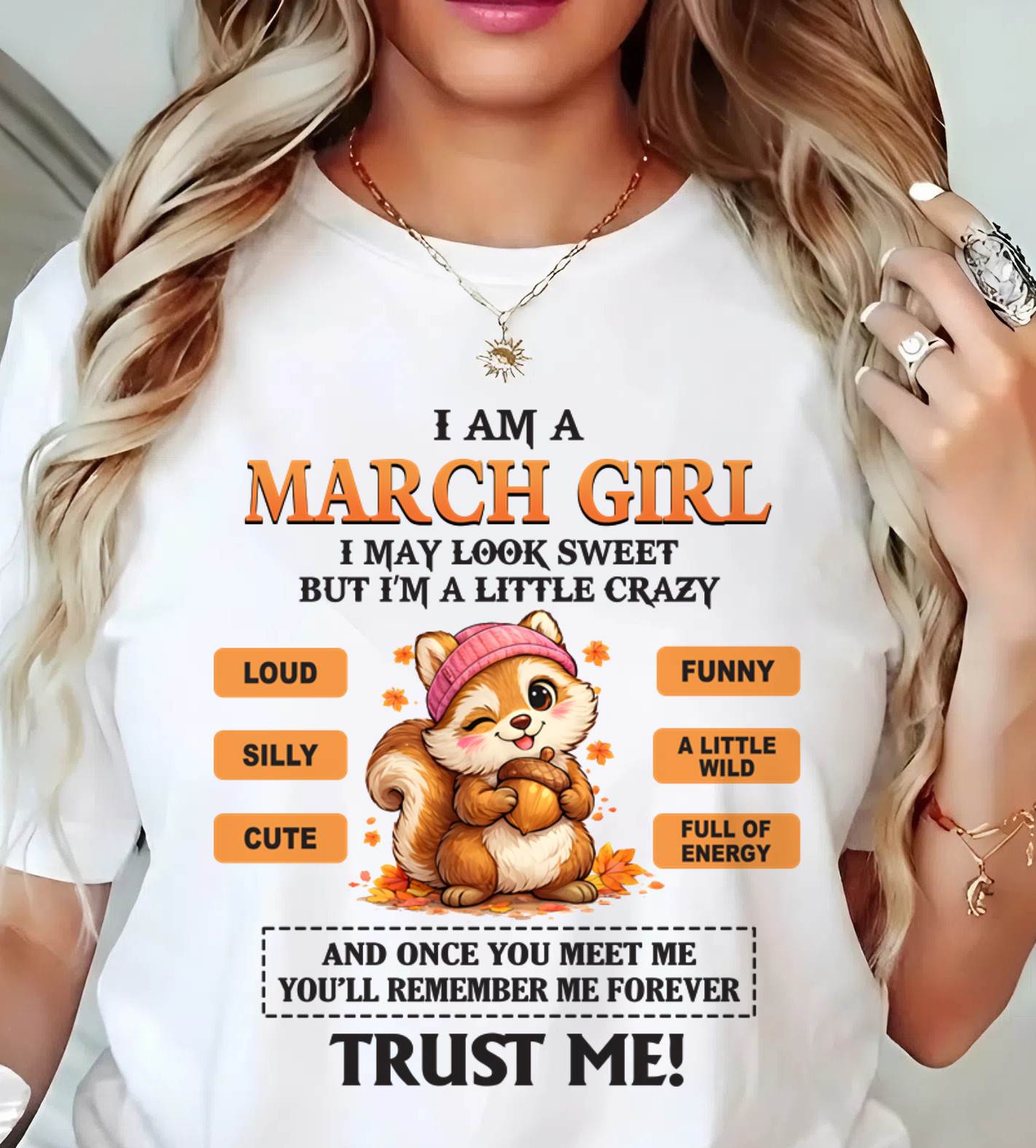 MARCH GIRL - SWEET BUT A LITTLE CRAZY AND FULL OF ENERGY - FOR WOMEN - TLEE03 (SKU2603-126-03)