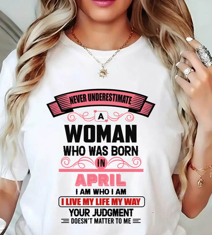 APRIL - I AM WHO I AM — CONFIDENT, INDEPENDENT, AND UNAPOLOGETIC - FOR WOMEN - TLEE04 (SKU2602-91-04)