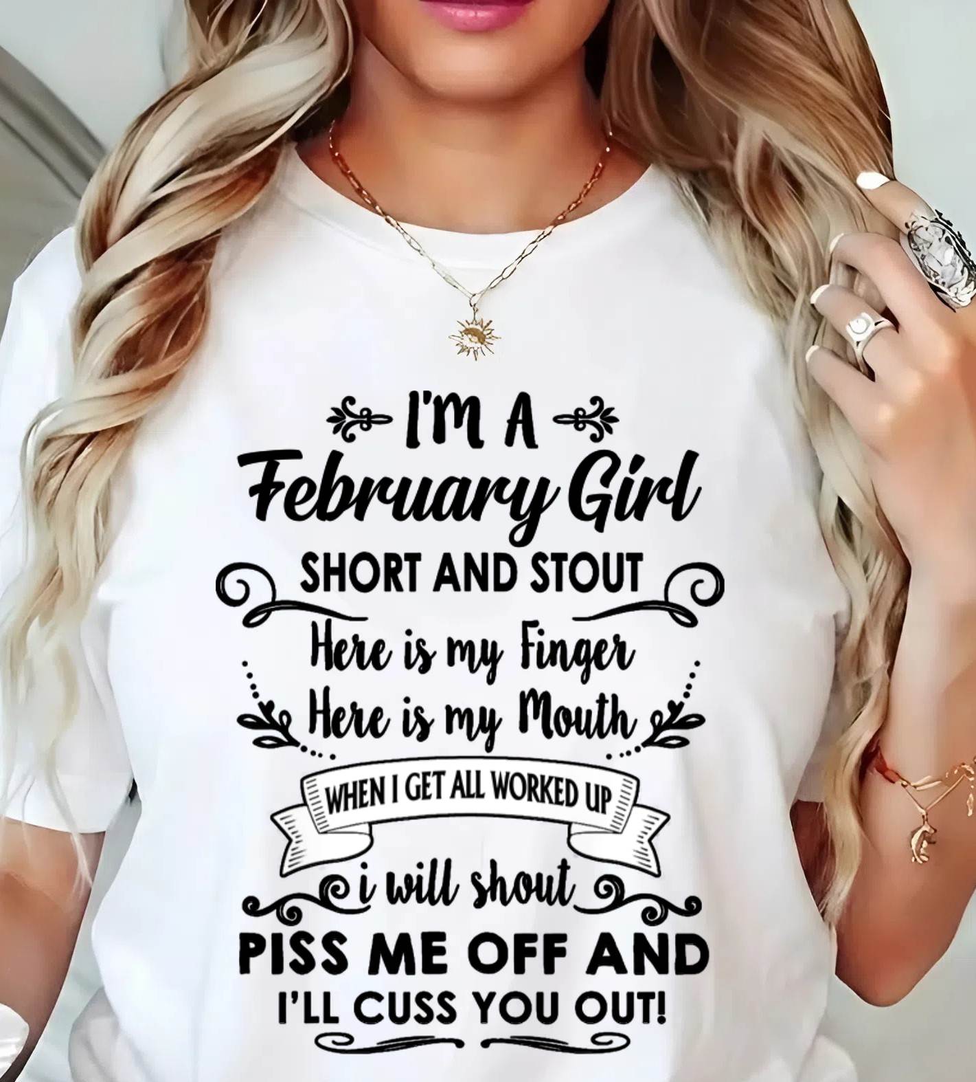 FEBRUARY GIRL - WITH AN ATTITUDE YOU SHOULDN’T TEST - FOR WOMEN - TLEE02 (SKU2602-61-02)