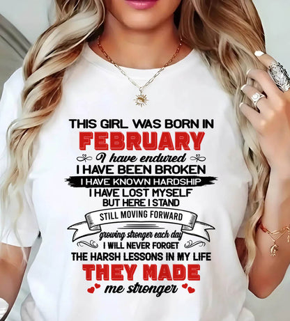 FEBRUARY - EVERY HARD LESSON MADE ME STRONGER - FOR WOMEN - TLEE02 (SKU2602-22-02)