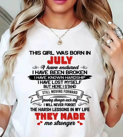 JULY - EVERY HARD LESSON MADE ME STRONGER - FOR WOMEN - TLEE07 (SKU2602-22-07)