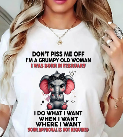 FEBRUARY - I DO WHAT I WANT, WHEN I WANT, AND I DON’T NEED YOUR PERMISSION - FOR WOMEN - TLEE02 (SKU2602-185-02)