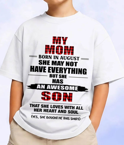 AUGUST - A MOTHER'S LOVE, A SON'S PRIDE - FROM MOM - TLEE08 (SKU2606-149-08)