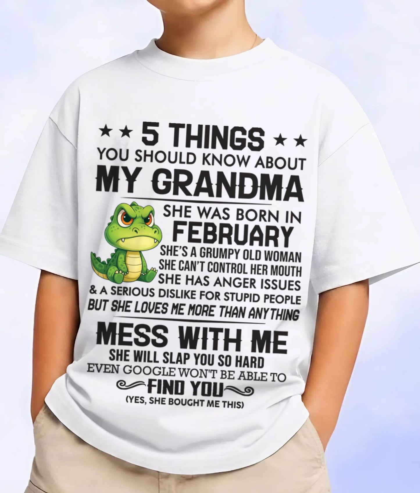 FEBRUARY GRANDMAS ARE DIFFERENT - FROM GRANDMA - TLEE02 (SKU10-06-02)
