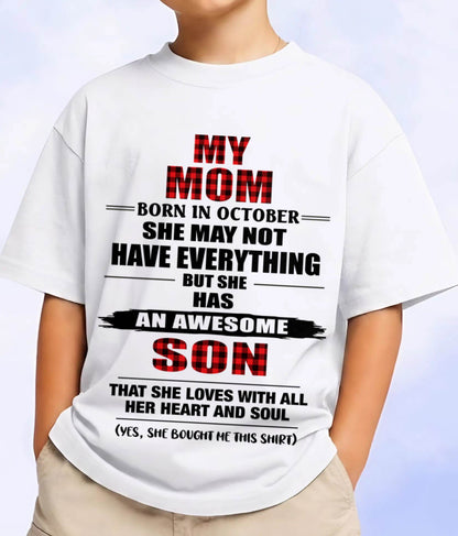 OCTOBER - A MOTHER'S LOVE, A SON'S PRIDE - FROM MOM - TLEE10 (SKU2606-149-10)